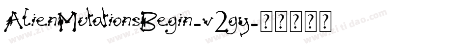 AlienMutationsBegin-v2gy字体转换