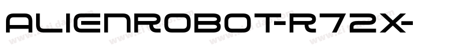 AlienRobot-r72x字体转换