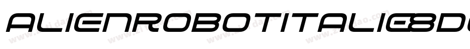 AlienRobotItalic-8DqB字体转换