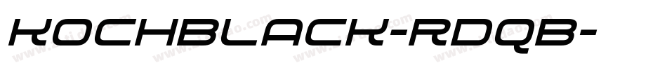 KochBlack-rDqB字体转换