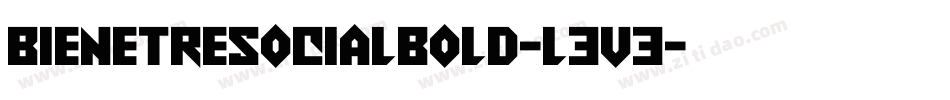 BienetresocialBold-L3v3字体转换