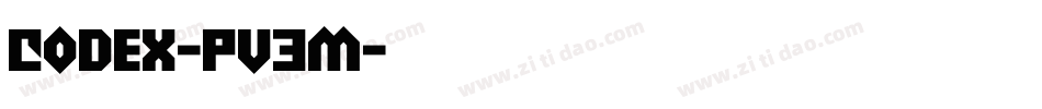 Codex-PV3m字体转换