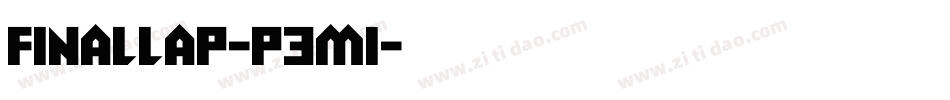 FinalLap-p3M1字体转换