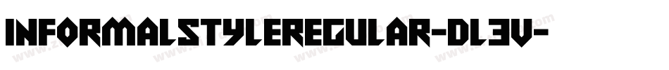 InformalStyleRegular-dL3V字体转换