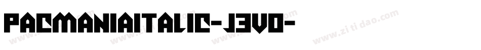 PacmaniaItalic-j3v0字体转换