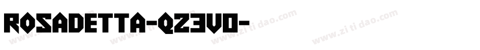 Rosadetta-qZ3V0字体转换