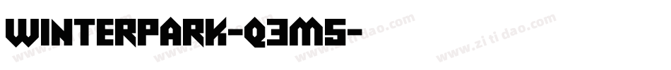 Winterpark-q3M5字体转换