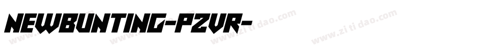Newbunting-pZVr字体转换