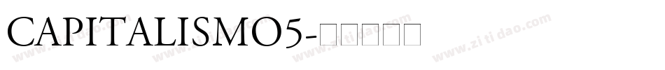 Capitalismo5字体转换