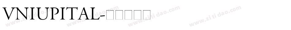 vniupital字体转换