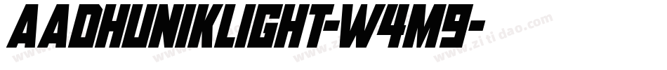 AadhunikLight-W4m9字体转换