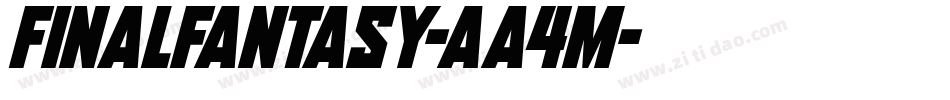 FinalFantasy-aa4m字体转换