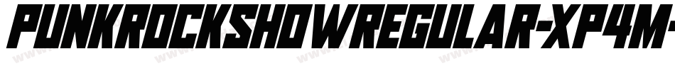 PunkrockshowRegular-xP4m字体转换