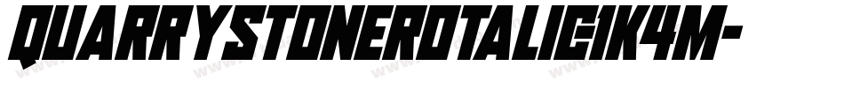 QuarrystoneRotalic-1K4M字体转换
