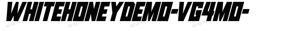 WhiteHoneyDemo-VG4m0字体转换