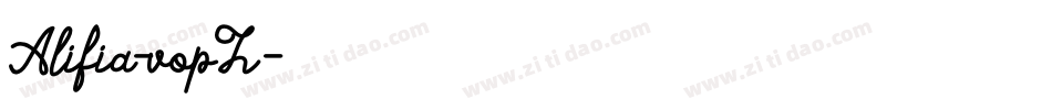 Alifia-vopZ字体转换