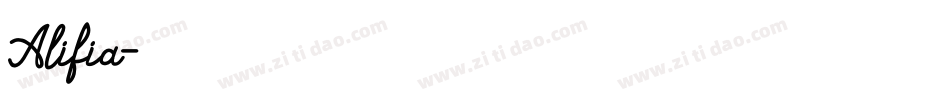 Alifia字体转换