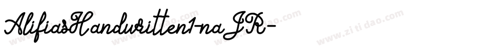 AlifiasHandwritten1-naJR字体转换