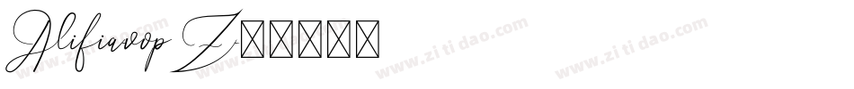 Alifia-vopZ字体转换