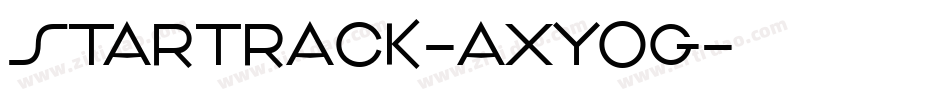 Startrack-axYog字体转换