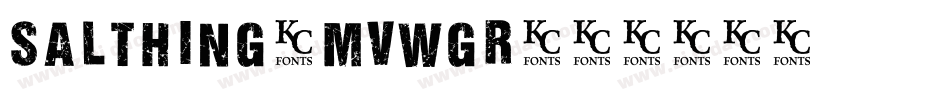Salthing-MVWgr字体转换