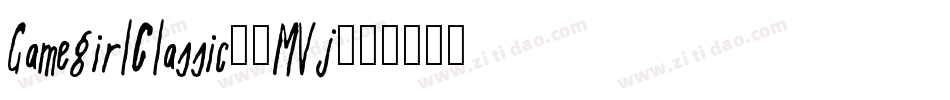 GamegirlClassic-9MVj字体转换