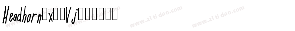 Headhorn-x33Vj字体转换