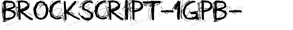 BrockScript-1GpB字体转换