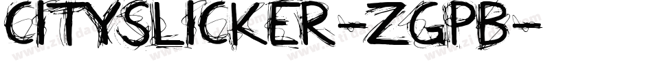 Cityslicker-ZGpB字体转换