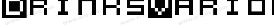 DrinksVarious-5XWj字体转换