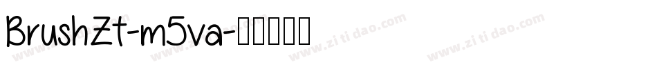 BrushZt-m5va字体转换