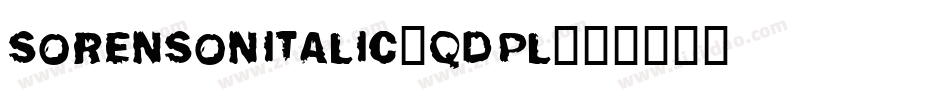 SorensonItalic-qDpl字体转换