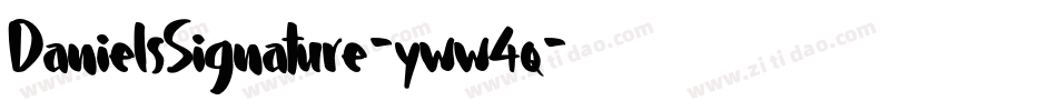 DanielsSignature-yww4q字体转换