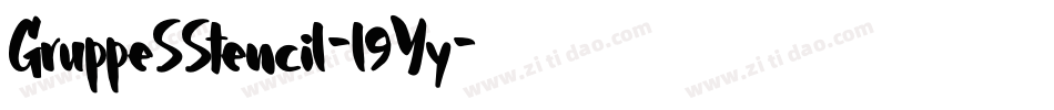GruppeSStencil-l9Yy字体转换