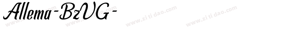 Allema-BzVG字体转换