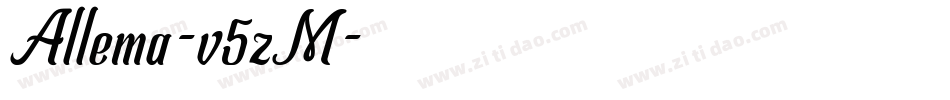 Allema-v5zM字体转换