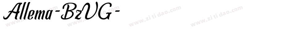 Allema-BzVG字体转换