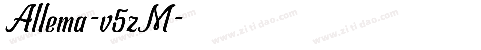 Allema-v5zM字体转换