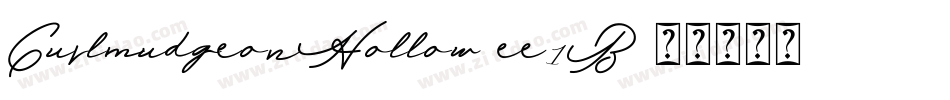 CurlmudgeonHollow-ee1B字体转换 CurlmudgeonHollow-ee1B字体转换