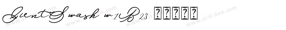 GientSwash-w1B23字体转换
