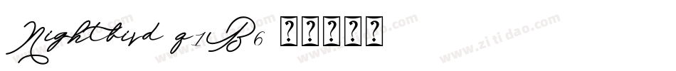 Nightbird-q1B6字体转换