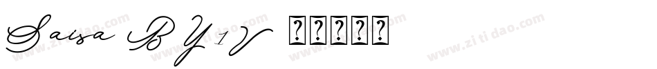 Saisa-BY1V字体转换