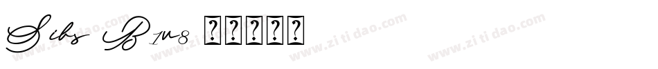 Sibs-B1v8字体转换