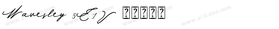 Waverley-5E1V字体转换
