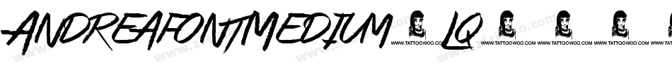 AndreafontMedium-Lq14字体转换