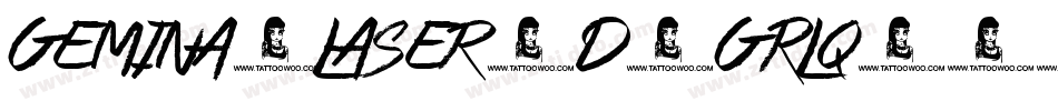 Gemina2Laser3D-GRLq字体转换