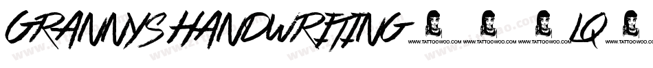 GrannysHandwriting-64lq字体转换