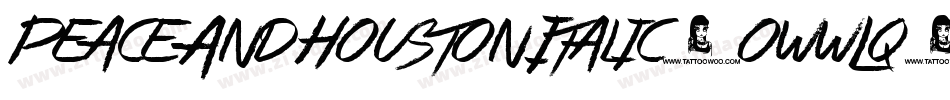PeaceAndHoustonItalic-owwLq字体转换 PeaceAndHoustonItalic-owwLq字体转换
