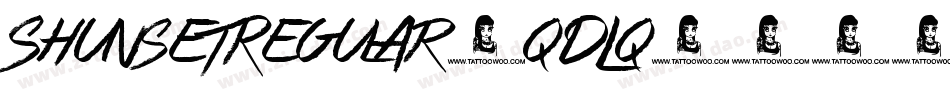 ShunsetRegular-qDLq字体转换 ShunsetRegular-qDLq字体转换