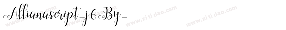 Allianascript-j6By字体转换